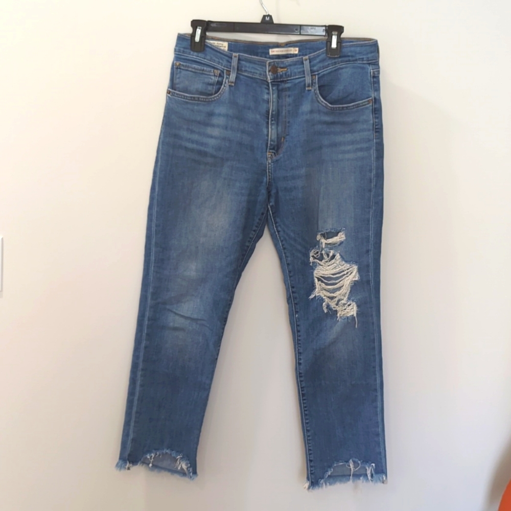 Levi's Premium 724 High Rise Straight Jeans
